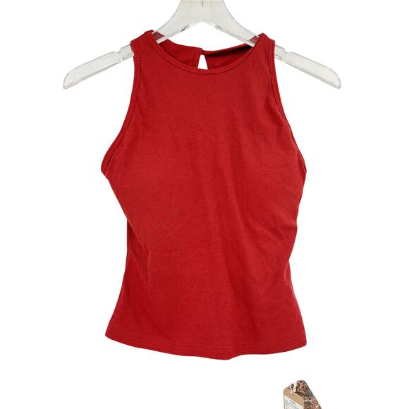 OGL Top Size S NEW Plantive Crewneck Cut-out Bandless Brami Tank Orange - Picture 7 of 12